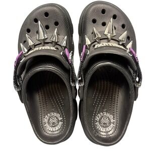 Kids Crocs Black Panther Wakanda Forever Clogs Youth Size 5 Marvel Spiked Unisex